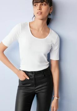 Next Damen T-Shirt Basic - White