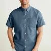 Next Herren SHORT SLEEVE - Hemd - Dark Blue