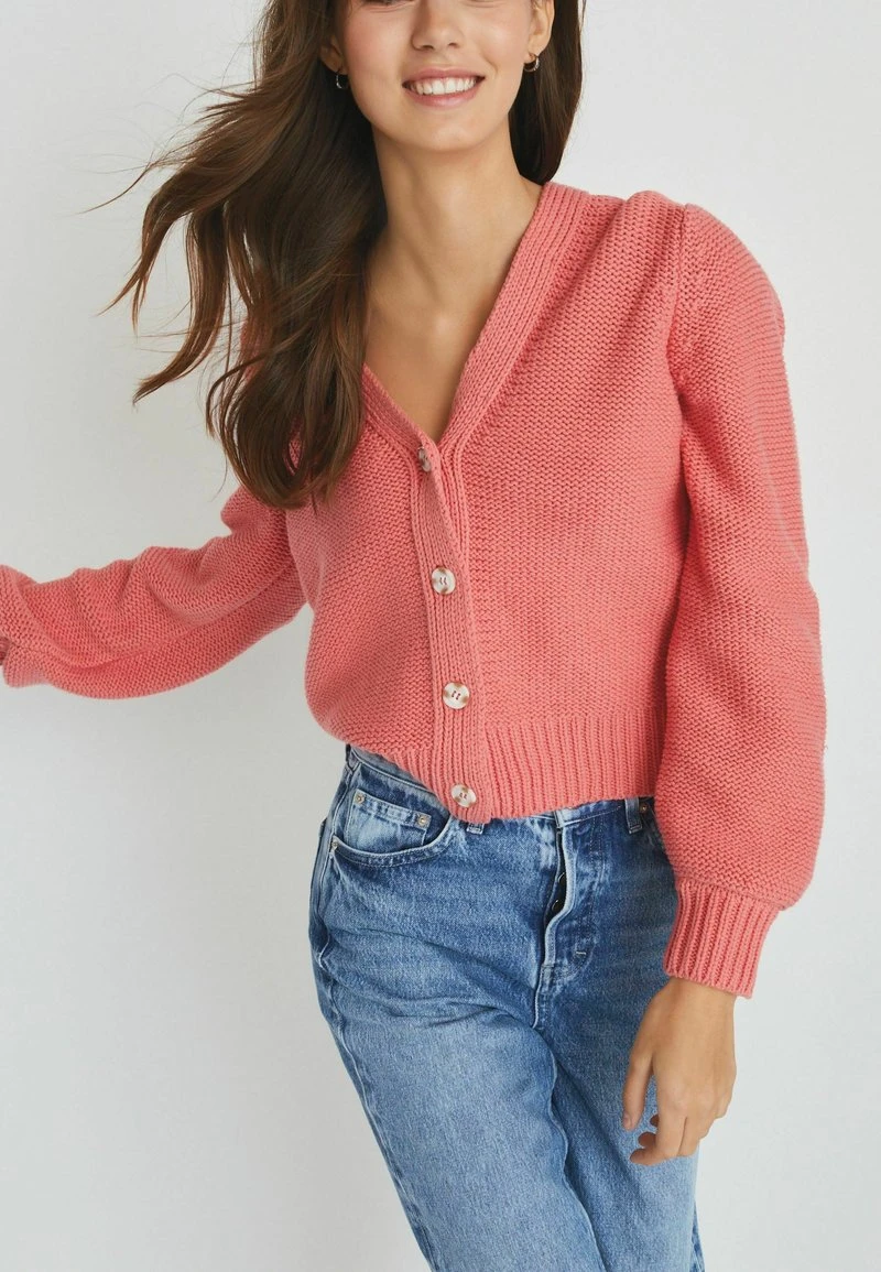 Next Damen Strickjacke - Pink 3 Next Damen Strickjacke - Pink – Bild 3