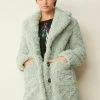 Next Damen TEDDY BORG - Wintermantel - Mint