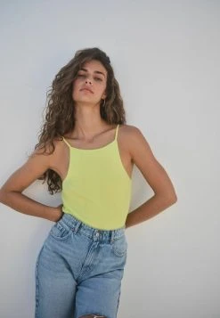 Next THIN STRAP VEST - Top - Lime Green | Damen