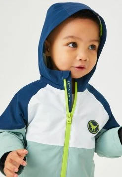 Next Kinder Outdoorjacke - Teal Blue Colourblock -Next Verkäufe 2022 afd9b2ad8c3f44cb9db85d162791bb3e