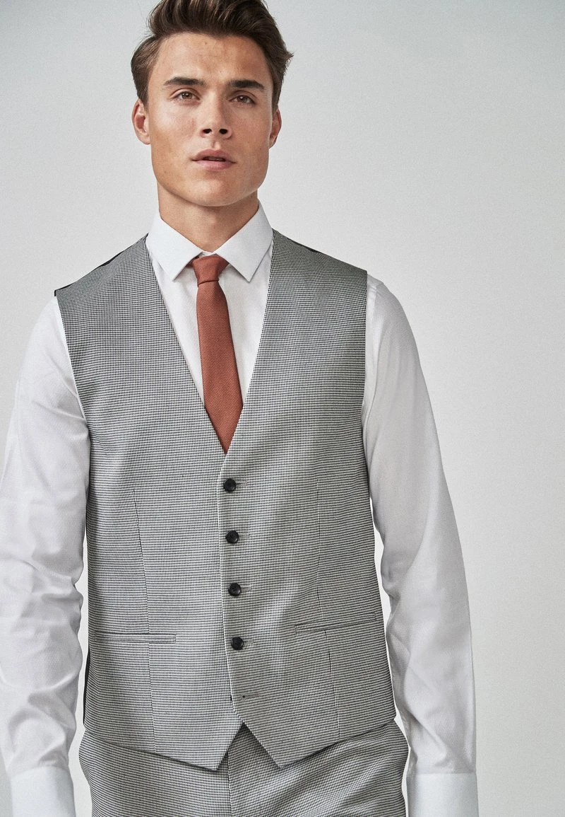 Next Herren PUPPYTOOTH - Anzugweste - Grey 1 Next Herren PUPPYTOOTH - Anzugweste - Grey