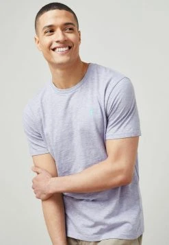 Next T-Shirt Print - Lilac Purple Marl | Herren