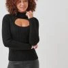Next Damen CUT OUT - Strickpullover - Black