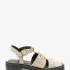 Next Damen CHUNKY SQUARE TOE - Plateausandalette - Off-white