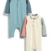 Next Kinder 2 PACK LONG SLEEVED - Jumpsuit - Blue/beige