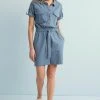 Next Damen UTILITY - Blusenkleid - Blue