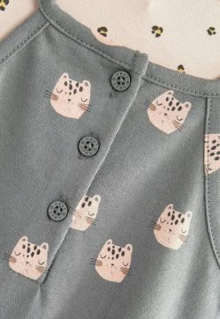 Next Kinder SET - Body - Charcoal Grey Pink Cat -Next Verkäufe 2022 b2c023eed1444eccae96384fbe4a4525