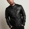 Next Herren Kunstlederjacke - Black