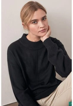 Next Damen LONG COSY - Strickpullover - Black -Next Verkäufe 2022 b2fabd555aaf4766a3487cf3118275f3