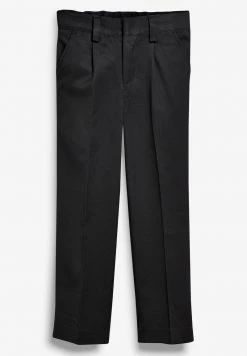 Next BLACK PLEAT FRONT SLIM FIT TROUSERS (3-16YRS) - Stoffhose - Black | Kinder