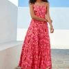 Next Damen Maxikleid - Pink Paisley