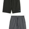 Next Herren 2 PACK LIGHTWEIGHT SHORTS - Shorts - Black