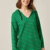 Next SHORT SLEEVE PONCHO - Sweatshirt - Black Green | Damen