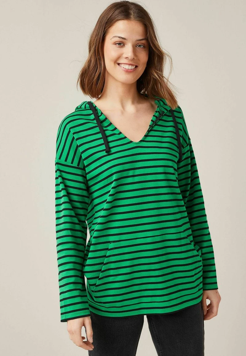 Next SHORT SLEEVE PONCHO - Sweatshirt - Black Green | Damen 1 Next SHORT SLEEVE PONCHO - Sweatshirt - Black Green | Damen