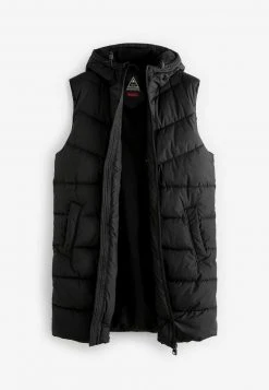 Next Herren SHOWER RESISTANT LONGLINE PUFFER - Weste - Black -Next Verkäufe 2022 b3e2d09737e54855a600316153b02650