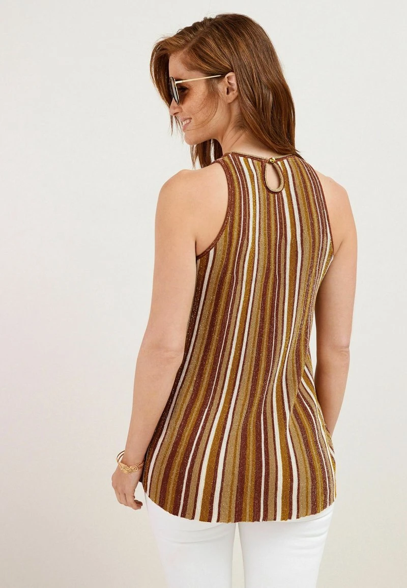 Next Damen LUREX SLEEVELESS - Top - Gold Stripe 3 Next Damen LUREX SLEEVELESS - Top - Gold Stripe – Bild 3
