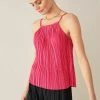 Next Damen PLISS PLEATED STRAPPY - Top - Pink