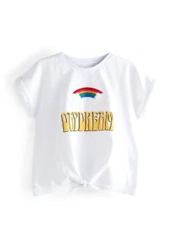 Next Kinder RAINBOW - T-Shirt Print - White