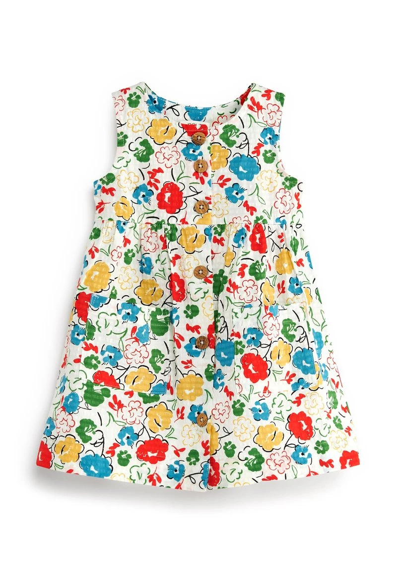 Next Kinder TEXTURED - Freizeitkleid - Red Blue Floral 1 Next Kinder TEXTURED - Freizeitkleid - Red Blue Floral