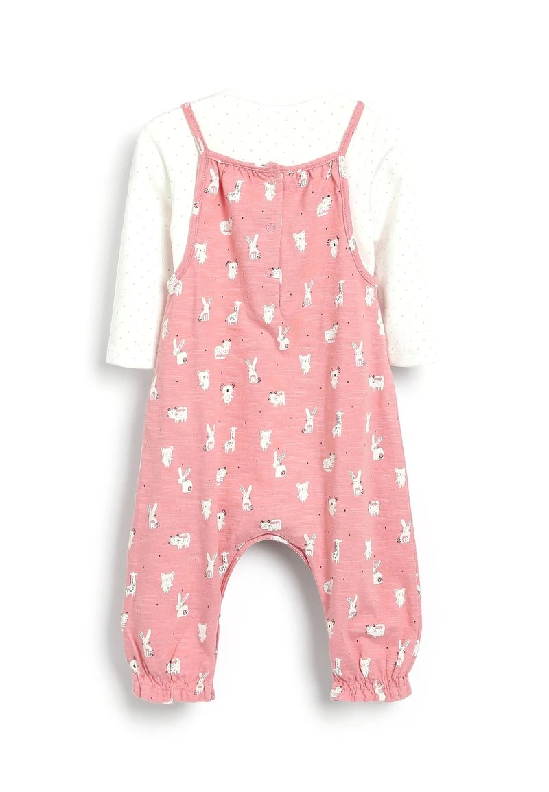 Next PRINTED AND SET - Latzhose - Pink | Kinder 1 Next PRINTED AND SET - Latzhose - Pink | Kinder