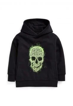 Next Kinder SKULL GRAFFITI - Kapuzenpullover - Black