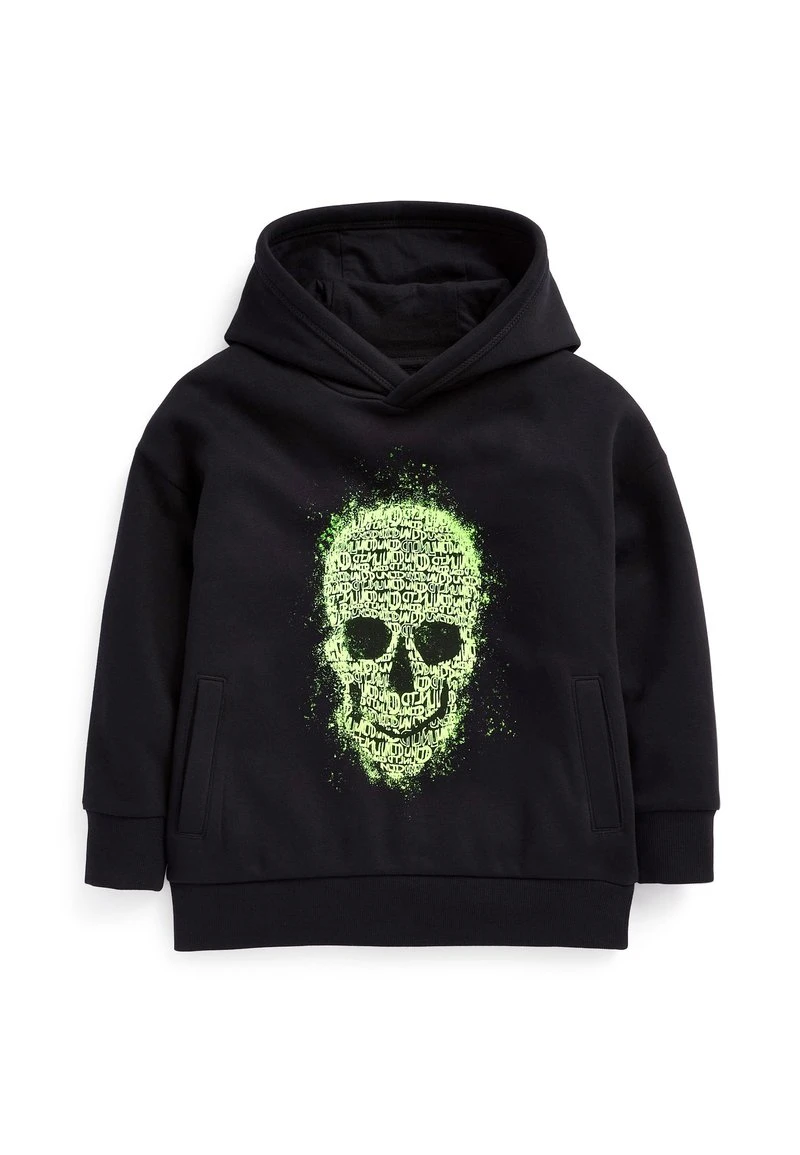 Next Kinder SKULL GRAFFITI - Kapuzenpullover - Black 1 Next Kinder SKULL GRAFFITI - Kapuzenpullover - Black