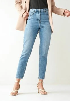 Next Damen Jeans Relaxed Fit - Blue