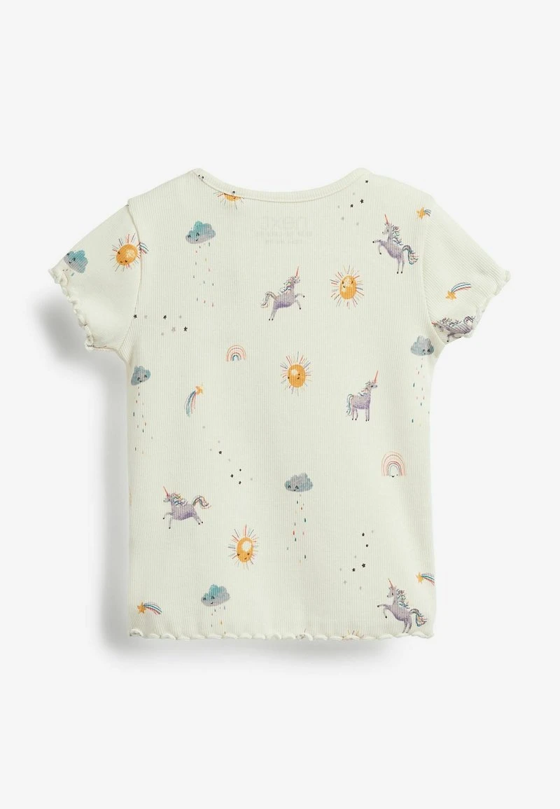 Next Damen SHORT SLEEVE RICH - T-Shirt Basic - Ecru White Unicorn 2 Next Damen SHORT SLEEVE RICH - T-Shirt Basic - Ecru White Unicorn – Bild 2