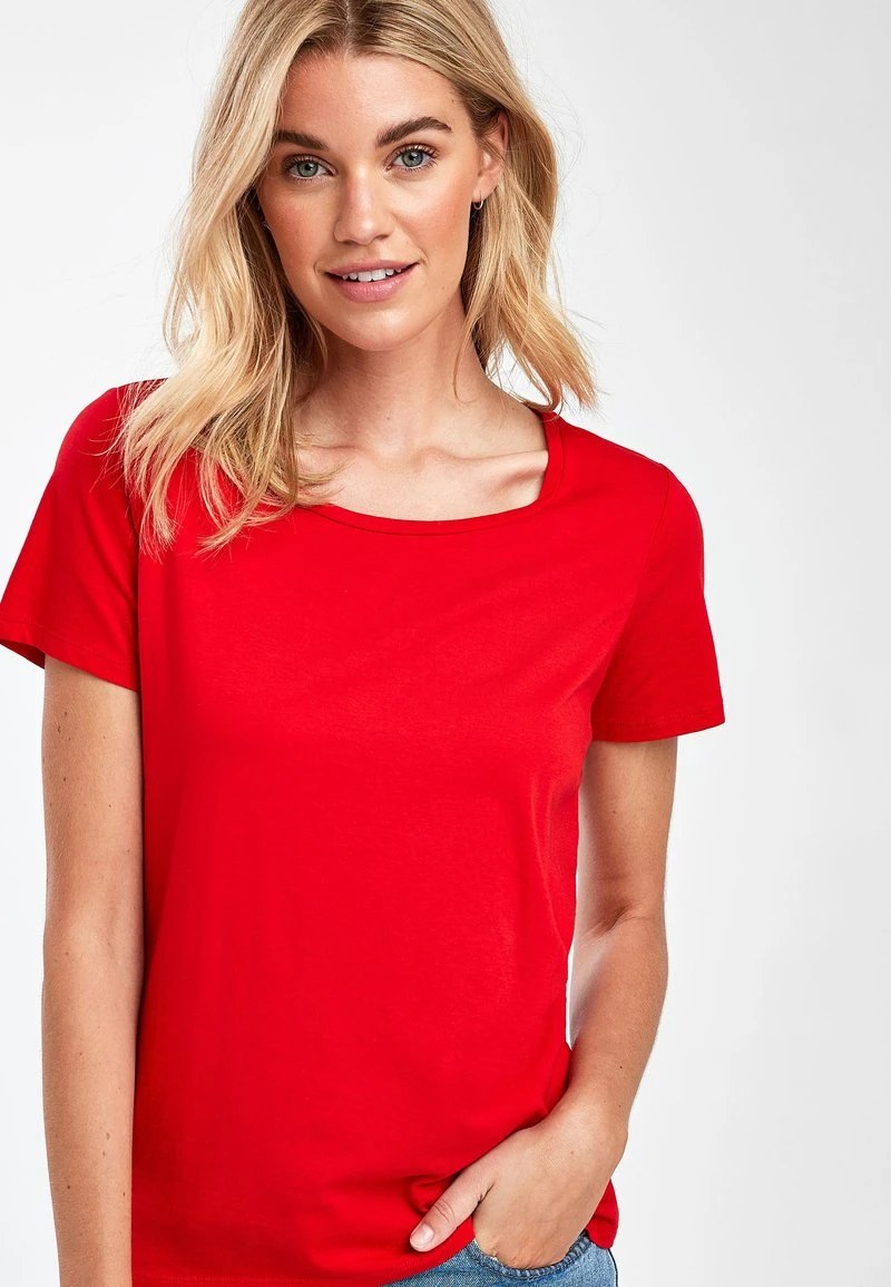 Next Damen T-Shirt Basic - Red 3 Next Damen T-Shirt Basic - Red – Bild 3