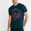 Next Herren GRAPHIC - T-Shirt Print - Navy Blue Cornwall