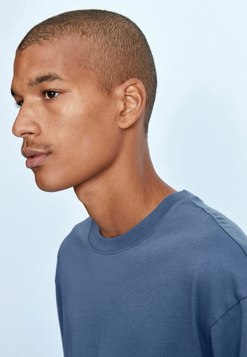 Next Herren T-Shirt Basic - Denim Blue 4 Next Herren T-Shirt Basic - Denim Blue – Bild 4