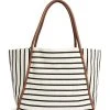 Next Damen Shopping Bag - Navy White Stripe