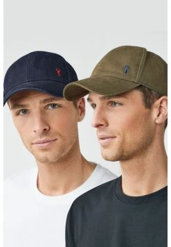 Next Herren 2 PACK - Cap - Navy Blue Khaki Green