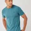 Next Herren REGULAR FIT STAG - T-Shirt Basic - Blue