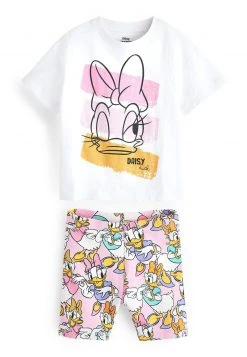 Next Kinder OVERSIZED SET - Shorts - Daisy Duck White Pink -Next Verkäufe 2022 b7ed49bb13d1497fb03b903b53407805