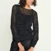 Next Damen FOIL STITCH - Strickpullover - Black
