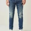 Next Herren Jeans Slim Fit - Blue Ripped