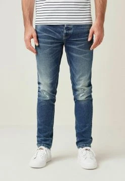 Next Herren Jeans Slim Fit - Blue Ripped