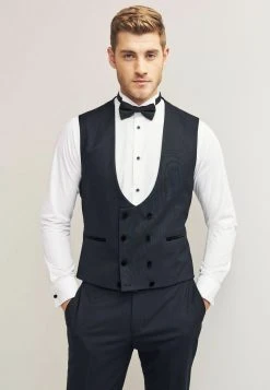 Next Herren PATTERNED TUXEDO - Weste - Blue