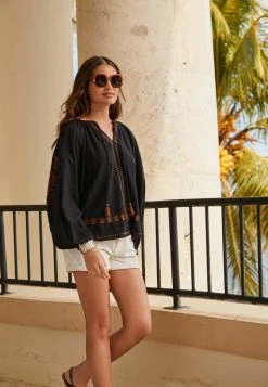 Next Damen TASSEL NECK DETAIL KAFTAN - Bluse - Black And Tan 7 Next Damen TASSEL NECK DETAIL KAFTAN - Bluse - Black And Tan -Next Verkäufe 2022 b94d98e094d34fe5887bb77573363021