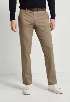 Next Herren STRETCH - Chino - Stone Geometric Pattern
