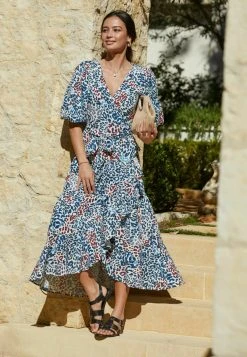 Next Damen Maxikleid - Blue White