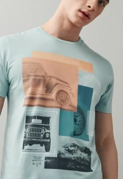 Next Herren GRAPHIC - T-Shirt Print - Green -Next Verkäufe 2022 b9add2dca6e8439d81cf6c3724f48fe1
