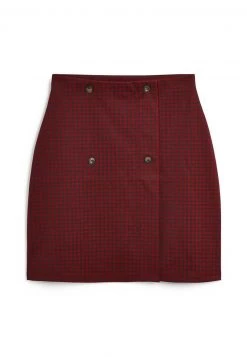 Next Damen Wickelrock - Dark Red -Next Verkäufe 2022 b9f0fd37cd31437bb53cbb037ffba507