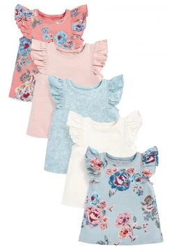 Next 5 PACK - T-Shirt Print - Pink | Kinder