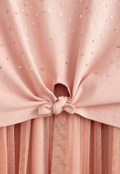 Next Kinder SHORT SLEEVE SEQUIN GLITTER - Jerseykleid - Pink -Next Verkäufe 2022 bad4fe46ea724e8fa1add7d20a6fd53d