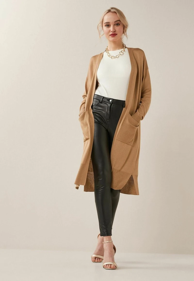 Next Damen LONGLINE - Strickjacke - Camel 2 Next Damen LONGLINE - Strickjacke - Camel – Bild 2