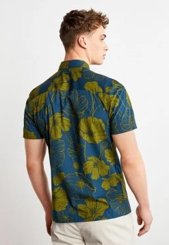 Next Herren SHORT SLEEVE - Hemd - Navy Blue Green Floral -Next Verkäufe 2022 bb451ed43e79445eabef1af19a39908c
